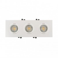 Denkirs DK3023-WH Встраиваемый светильник, IP 20, 10 Вт, GU5.3, LED, белый, пластик DK3023-WH фото