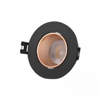 Denkirs DK3061-BBR Встраиваемый светильник, IP 20, 10 Вт, GU5.3, LED, черный/бронзовый, пластик DK3061-BBR фото