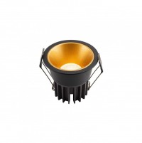 Denkirs DK4400-GB Встраиваемый светильник, IP 20, 7 Вт, LED 3000, черно-золотой, алюминий DK4400-GB фото