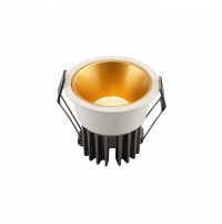 Denkirs DK4500-WG Встраиваемый светильник, IP 20, 12 Вт, LED 3000, бело-золотой, алюминий DK4500-WG фото