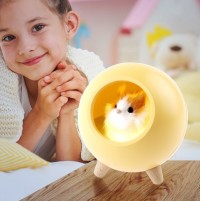 ЭРА Детский ночник - светильник светодиодный NLED-468-1W-Y хомяк желтый Б0052815 фото