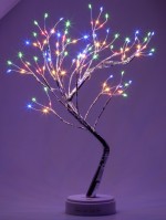ЭРА ЕGNID - 36MC Светодиодная новогодняя фигура Дерево c самоцветами 36 microLED, 3АА, IP20 Б0056009 фото