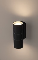 ЭРА WL28 BK Светильник Декоративная подсветка 2*GU10 MAX35W IP54 черный Б0034634 фото