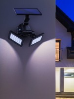 ЭРА ERAFS020-41 Фасадный светильник с двумя световыми панелями на солнечной батарее, 2х24LED,180lm Б0044489 фото