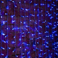 NEON-NIGHT Светов. занавес 1.5м светодиод. (LED) синий 23Вт 220-230В 235-303 фото