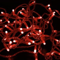 NEON-NIGHT Гирлянда Нить 10м, постоянное свечение, прозрачный ПВХ, 230В, цвет: Красный 305-182 фото