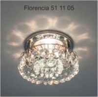 Italmac Florencia 51 11 05 Cветильник штампованный с подвесным стеклом, основание хром, MR16 Florencia 51 11 05 фото