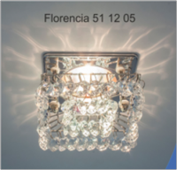 Italmac Florencia 51 12 05 Светильник штампованный с подвесным стеклом, основание хром, MR16 Florencia 51 12 05 фото