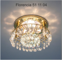 Italmac Florencia 51 11 04 Светильник штампованный с подвесным стеклом, основание золото, MR16 Florencia 51 11 04 фото