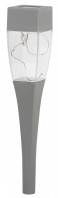 ЭРА SL-SS38-GLOW-2 Садовый светильник на солнечной батарее, сталь, пластик, серый, 38 см Б0032578 фото