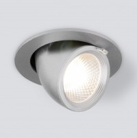 Elektrostandard 9918 LED/ Светильник встраиваемый 9W 4200K серебро a052457 фото