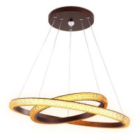 Ambrella Подвесной светодиодный светильник с пультом FF11 CF/BR кофе/коричневый 108W D600*1700  (ПДУ ИК) FF11 фото