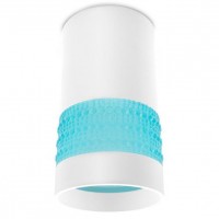 Ambrella Накладной точечный светильник TN371 SWH/BL белый песок/голубой GU5.3 D65*117 TN371 фото