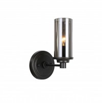 Favourite Kiara Светильник настенный металл окрашен в черный цвет, стеклянные плафоны дымчато-серого цвета 1*E14*40W 2057-1W фото