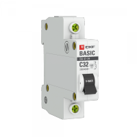 EKF Basic ВА 47-29 Автоматический выключатель  (С) 1P  32А 4,5кА mcb4729-1-32C фото