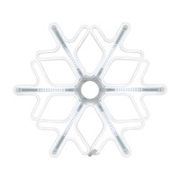 NEON-NIGHT Фигура «Снежинка» из гибкого неона с эффектом тающих сосулек, 60х60 см, цвет свечения белый 501-225 фото