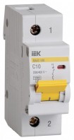Автоматический выключатель 1П 10А C 10кА ВА47-100 IEK MVA40-1-010-C фото
