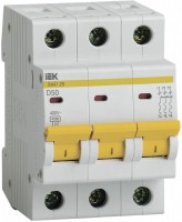 Автоматический выключатель 3П 50А D 4,5кА ВА47-29 IEK MVA20-3-050-D фото