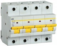 IEK Автоматический выключатель ВА47-150 4Р 100А 15кА характеристика D MVA50-4-100-D фото