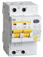 IEK Дифференциальный автоматический выключатель АД12 2Р 10А 30мА MAD10-2-010-C-030 фото