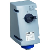 ABB Розетка с выключателем и механической блокировкой 216MVS6W, 16A, 2P+E, IP67, 6ч 2CMA167824R1000 фото