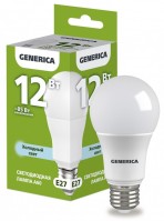 IEK GENERICA Лампа LED A60 груша 12Вт 230В 6500К E27 LL-A60-12-230-65-E27-G фото
