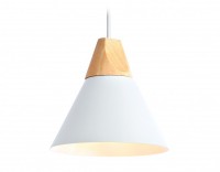 Ambrella Подвесной светильник в стиле лофт TR8195 WH/LW белый/светлое дерево E27 max 40W D230*935 TR8195 фото