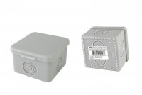 TDM Распаячная коробка ОП 65х65х50мм, крышка, IP54, 4вх., без гермовводов, инд. штрихкод SQ1401-0821 фото