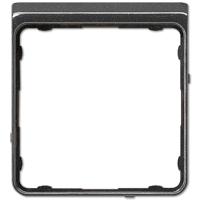 JUNG CD plus Черный металлик Рамка внешняя цветная CDP82SWM фото