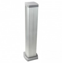 Legrand Snap-On мини-колонна алюминиевая с крышкой из алюминия 4 секции, высота 0,68 метра, цвет алюминий 653044 фото