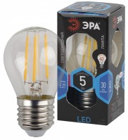 ЭРА F-LED P45-5W-840-E27 (филамент, шар, 5Вт, нейтр, E27) Б0043439 фото