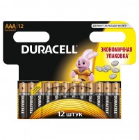 Duracell 81545432 Алкалиновая батарейка типа AAA  LR03 / MN 2400 LR03-12BL BASIC NEW Б0014520 фото
