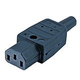 Hyperline CON-IEC320C13 Разъем IEC 60320 C13 220В 10A на кабель (плоские контакты внутри разъема), прямой 47865 фото