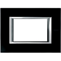 BTicino Axolute Черное стекло Рамка 3 мод прямоугольная HA4803VNN фото