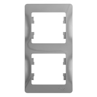 Glossa алюминий рамка 2-ая, вертикальная GSL000306 фото