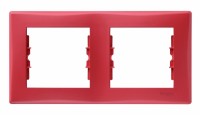Sedna Красный Рамка 2-я горизонтальная SDN5800341 фото