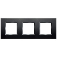 BTicino Livinglight Антрацит рамка прямоугольная, 2+2+2 мод LNA4802M3AR фото