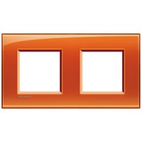 BTicino Livinglight Оранжевый рамка прямоугольная, 2+2 мод LNA4802M2OD фото