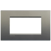 BTicino Livinglight Серый шелк рамка прямоугольная, 4 мод LNA4804AE фото