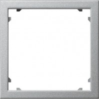 Gira S-55 Алюминий Промежуточная рамка для приборов с накладкой 45*45 мм 028326 фото