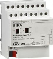 Gira KNX Актор 2-канальный 16 А, возм ручное управление DIN-рейка 104000 фото