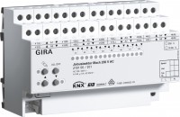 Gira KNX Актор управления жалюзи, 8 канальное 220 В АС 12-24 В AC/DC 6 А возм ручн упр DIN-рейка 216100 фото