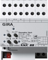 Gira KNX Светорегулятор универсальный 1-канальный 20-500 ВА DIN-рейка 217100 фото