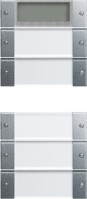 Gira Instabus S-55 Алюминий Комплект клавиш 5 шт(2+3) с дисплеем к сенс.выкл.3 Plus,5кл(2+3),514500 214526 фото