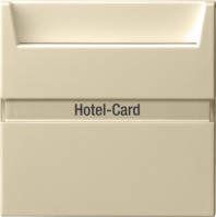 Gira S-55 Крем глянц Выключатель карточный 014001 фото