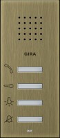Gira ClassiX Бронза Внутренняя квартирная станция (аудио) наружного монтажа hand free 1250603 фото