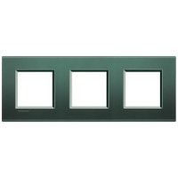 BTicino Livinglight Зеленый шелк рамка прямоугольная, 3 поста LNA4802M3PK фото
