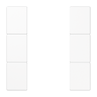 Jung KNX Набор накладок, на кнопочный модуль 3 группы, белый LS503TSAWW фото