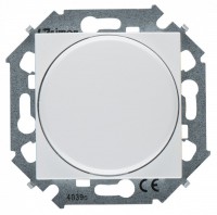 Simon 15 Белый Светорегулятор поворотно-нажимной электронн. для регулируемых устройств 1-10В, 230В, 1591794-030 фото