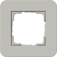 Gira E3 Серый/Белый глянцевый Рамка 1-ая 0211412 фото
